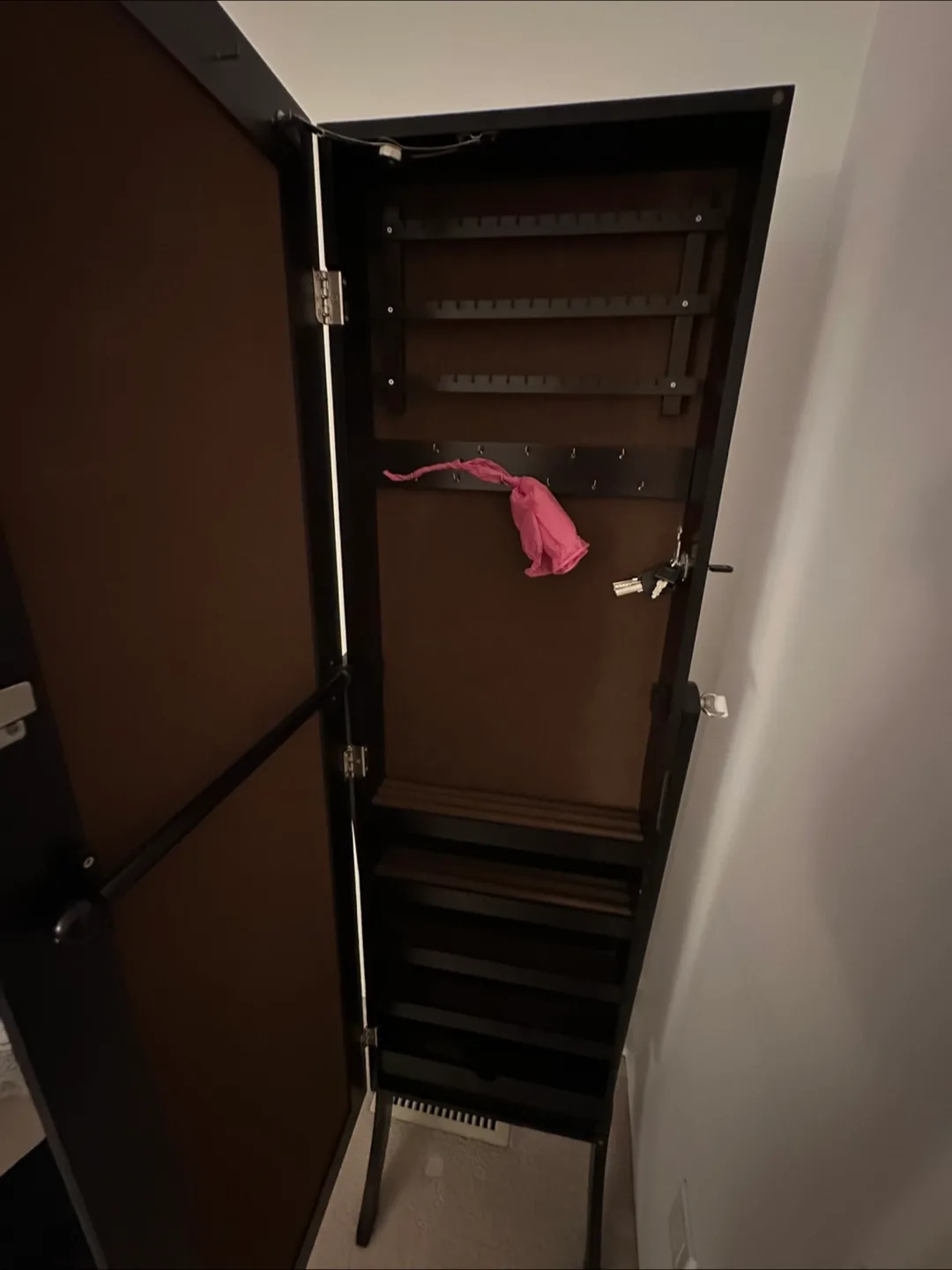 Jewellery Armoire Mirror - Dark Brown image indicator(2)