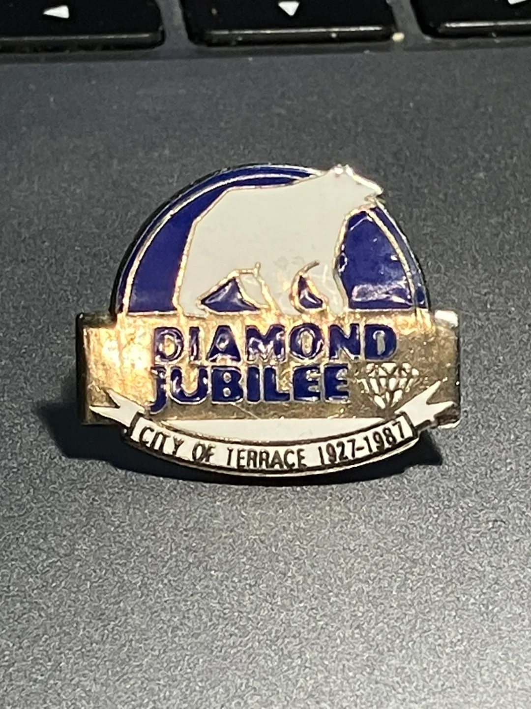 Diamond Jubilee City of Terrace Pin 1927-1987 thumbnail
