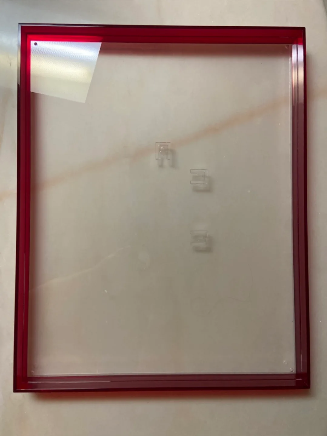 Red acrylic photo frame 15.75" x 19.69 thumbnail