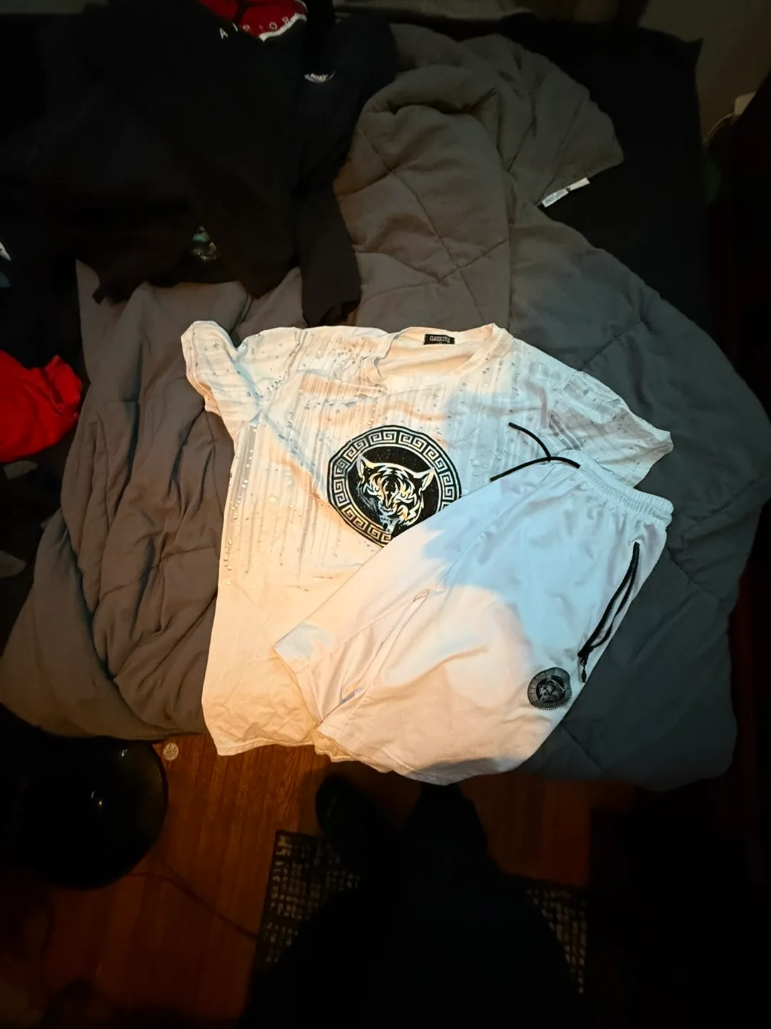Gladiator White T-Shirt & Shorts Set thumbnail