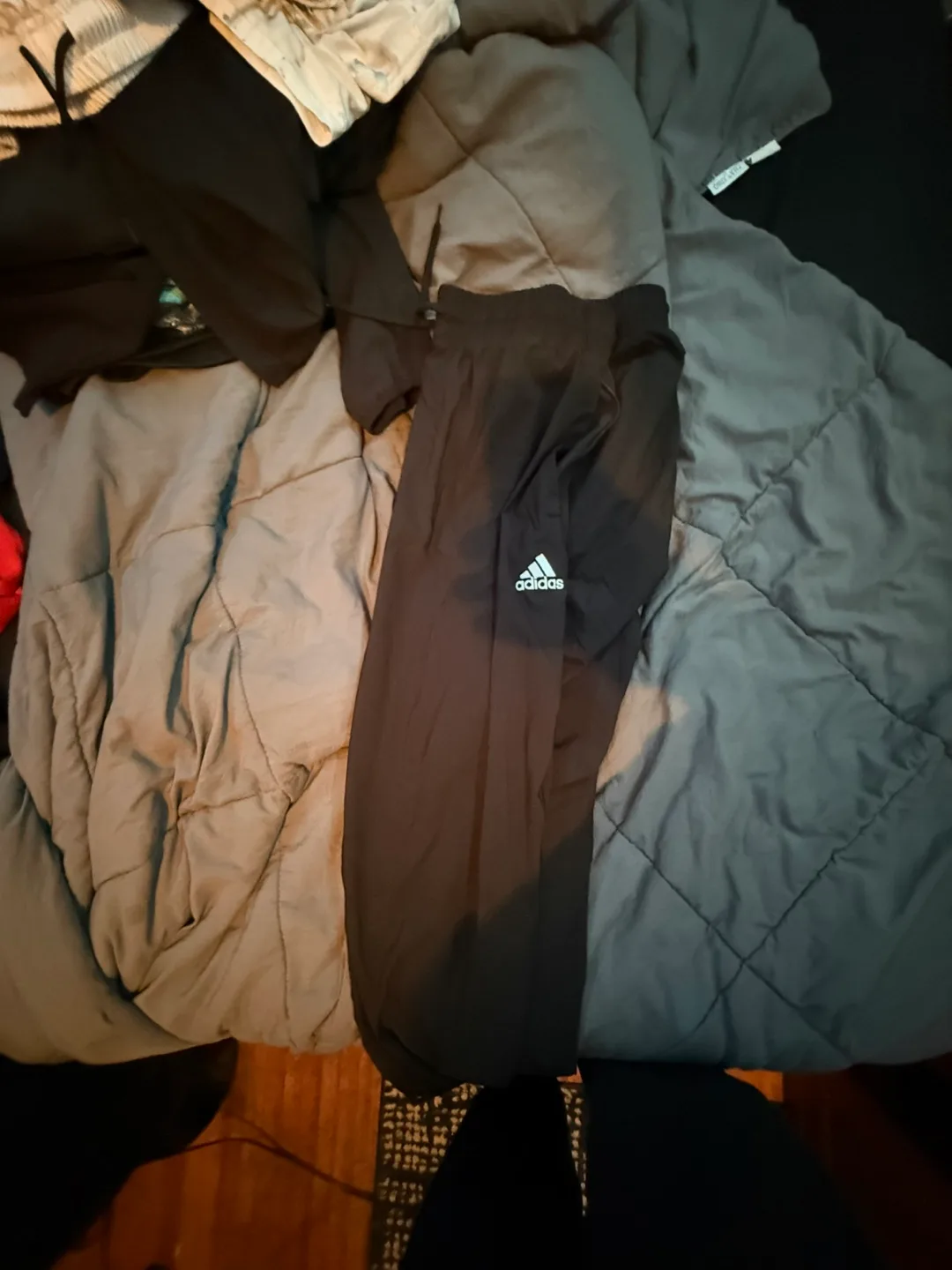 Adidas Black XL Track Pants thumbnail