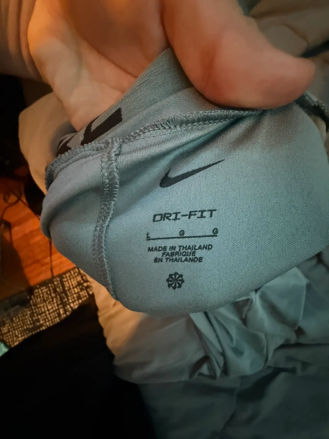 Nike Dri-FIT Grey Track Pants - Size L image indicator(2)