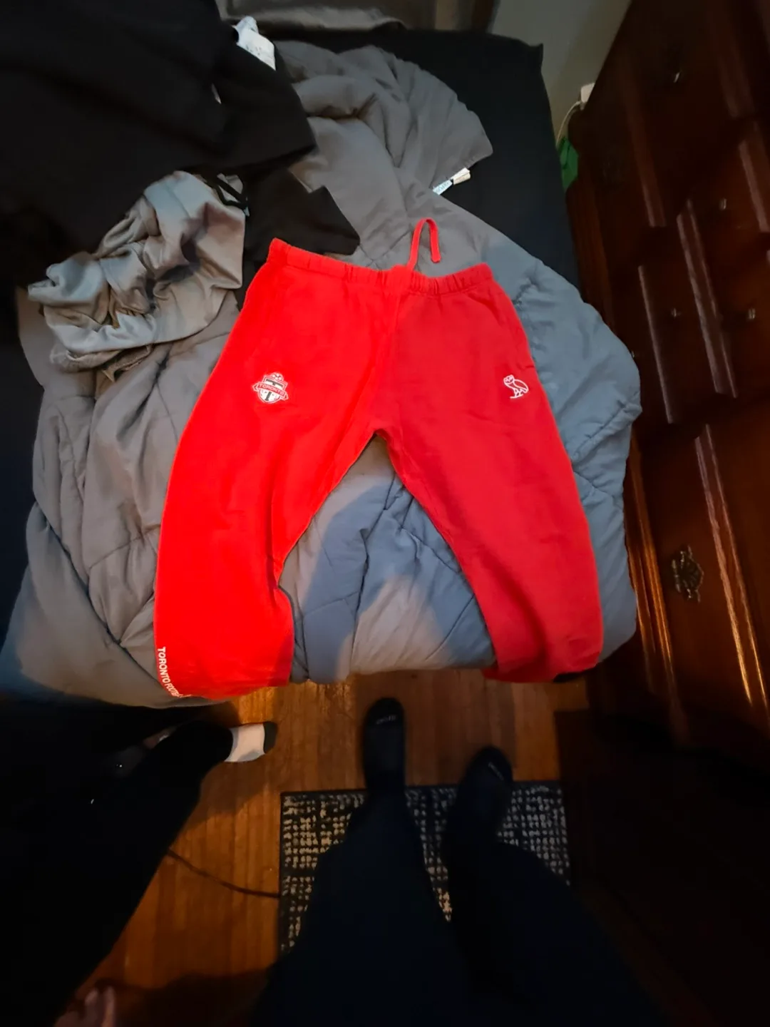 Toronto OVO Sweatpants Red thumbnail