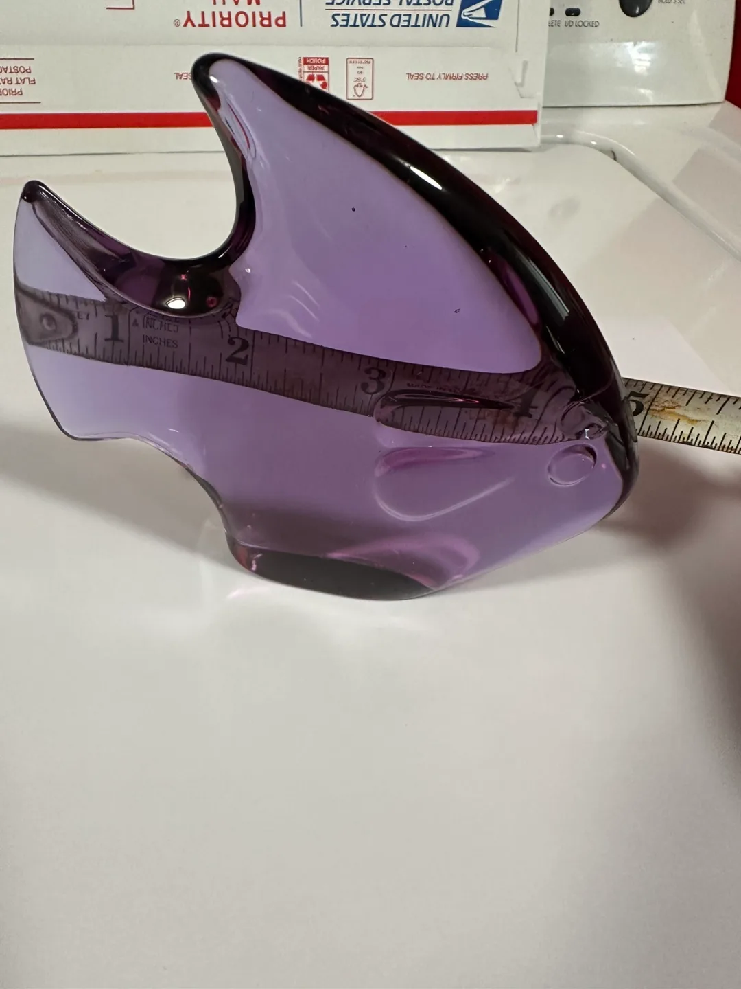 Vintage Bleikristall German Crystal Glass  Fish Paperweight image indicator(2)