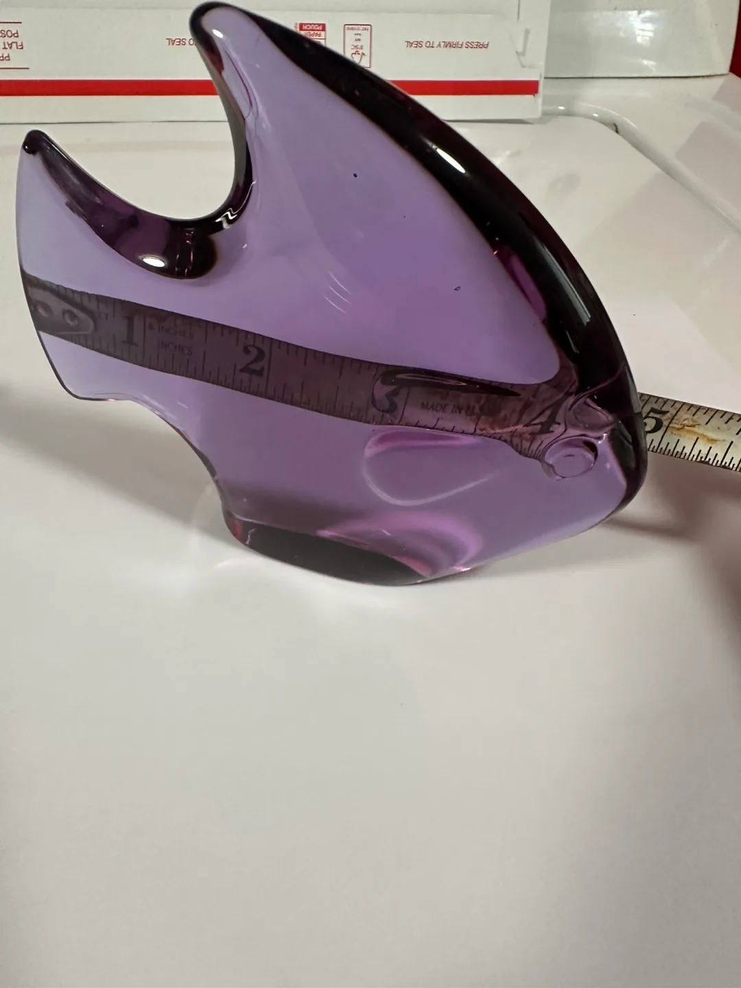 Vintage Bleikristall German Crystal Glass  Fish Paperweight image indicator(5)