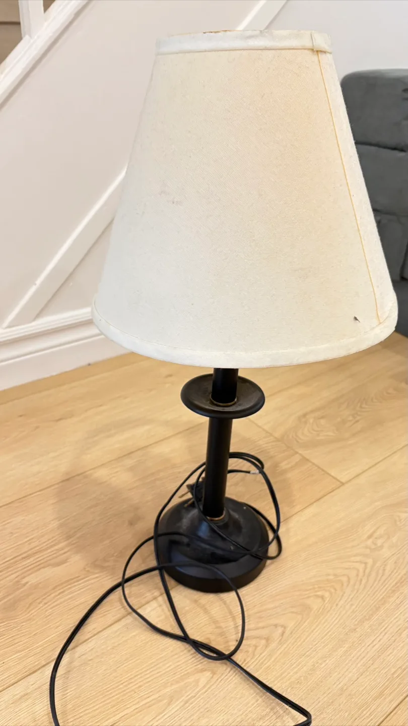 Table Lamp with White Shade thumbnail