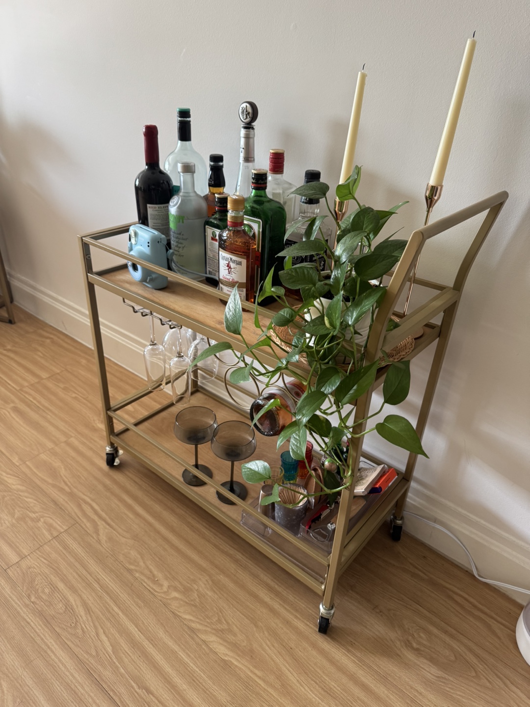 Gold Bar Cart