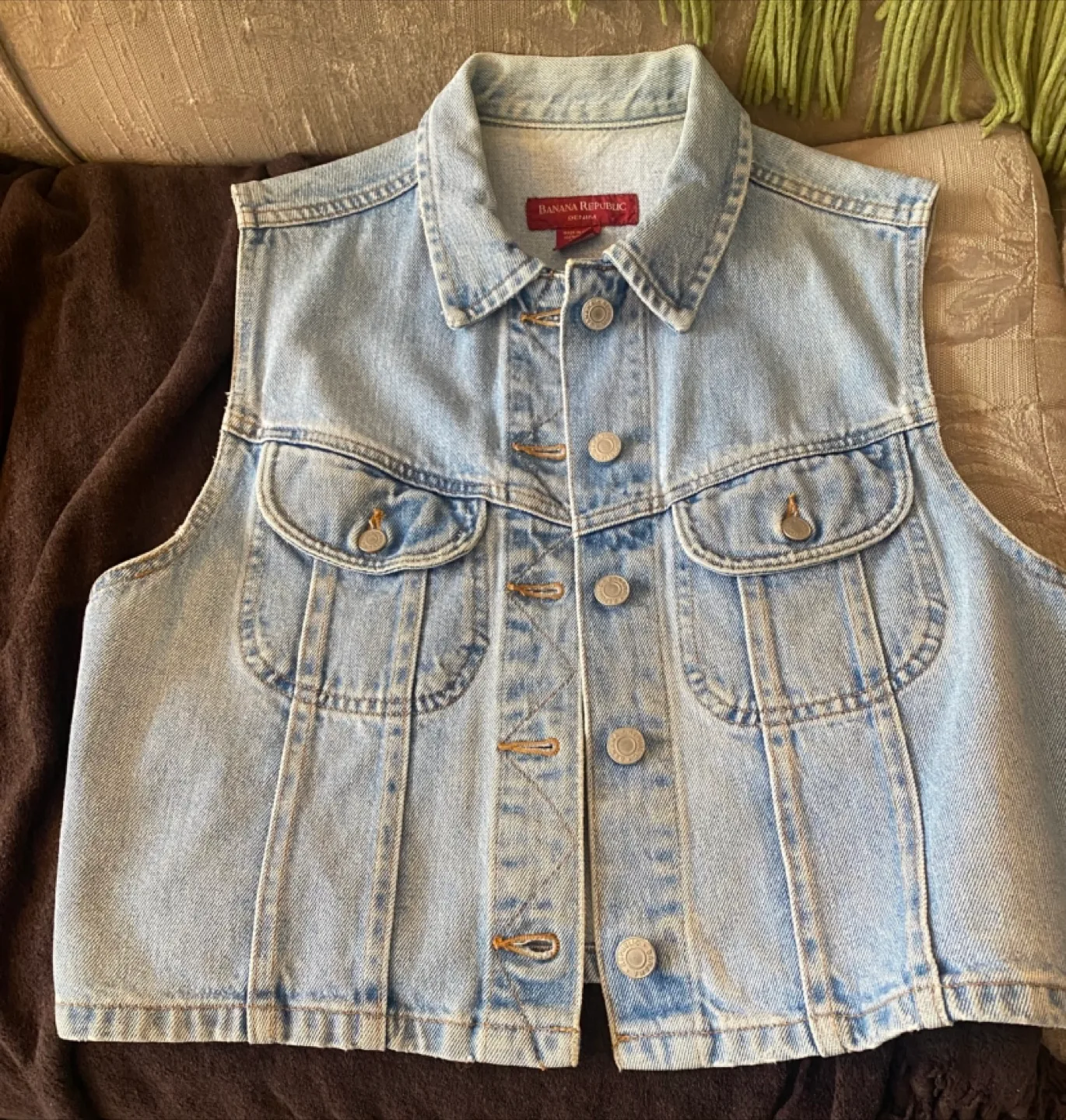 Banana Republic Denim Vest thumbnail