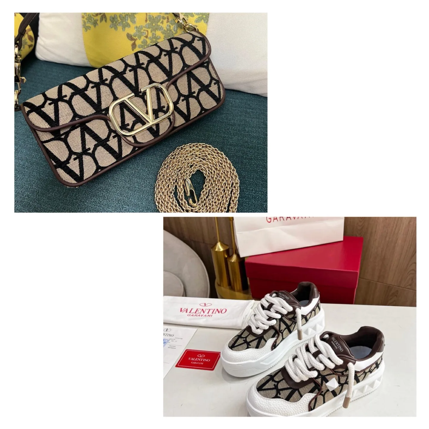 Valentino Garavani Handbag and Sneakers thumbnail