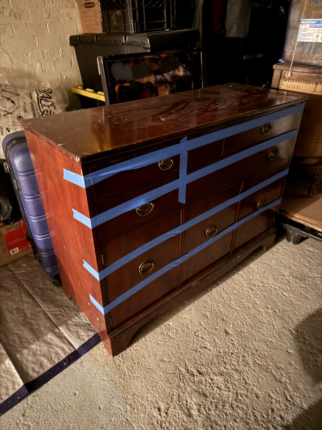Antique Wooden Dresser - Brown - photo 2
