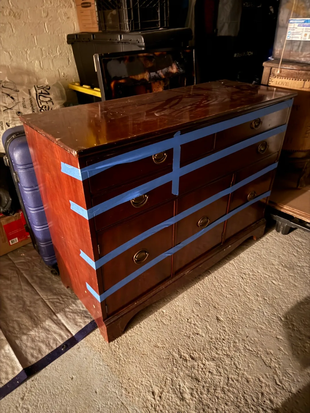 Antique Wooden Dresser - Brown image indicator(2)