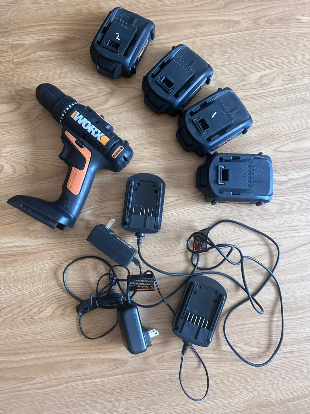 Worx 20V Cordless Drill w/ Batteries & Chargers thumbnail