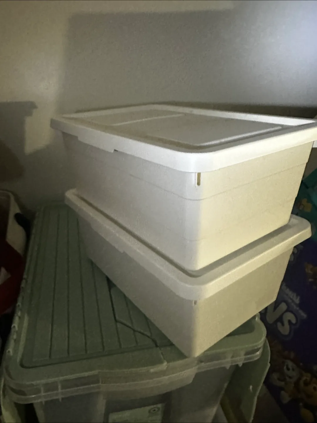 IKEA SOCKERBIT Box with Lid, White, 38x25x15 cm thumbnail