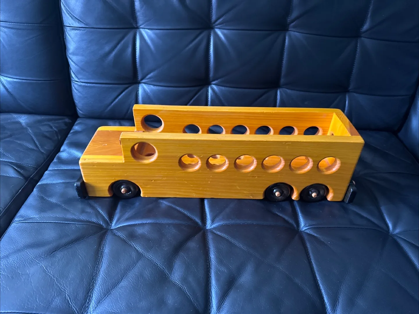 Wooden Toy School Bus image indicator(2)