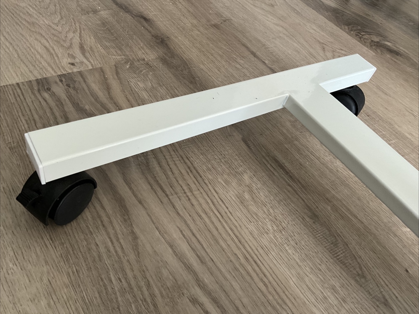 White Adjustable Height Rolling Laptop Desk - photo 5