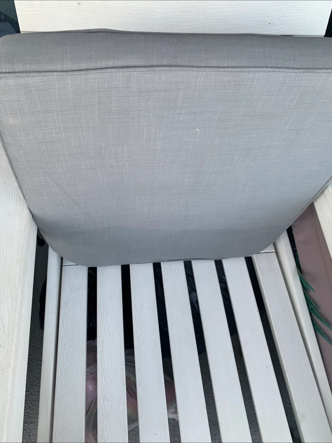 Patio Chair Cushions - White & Grey image indicator(7)