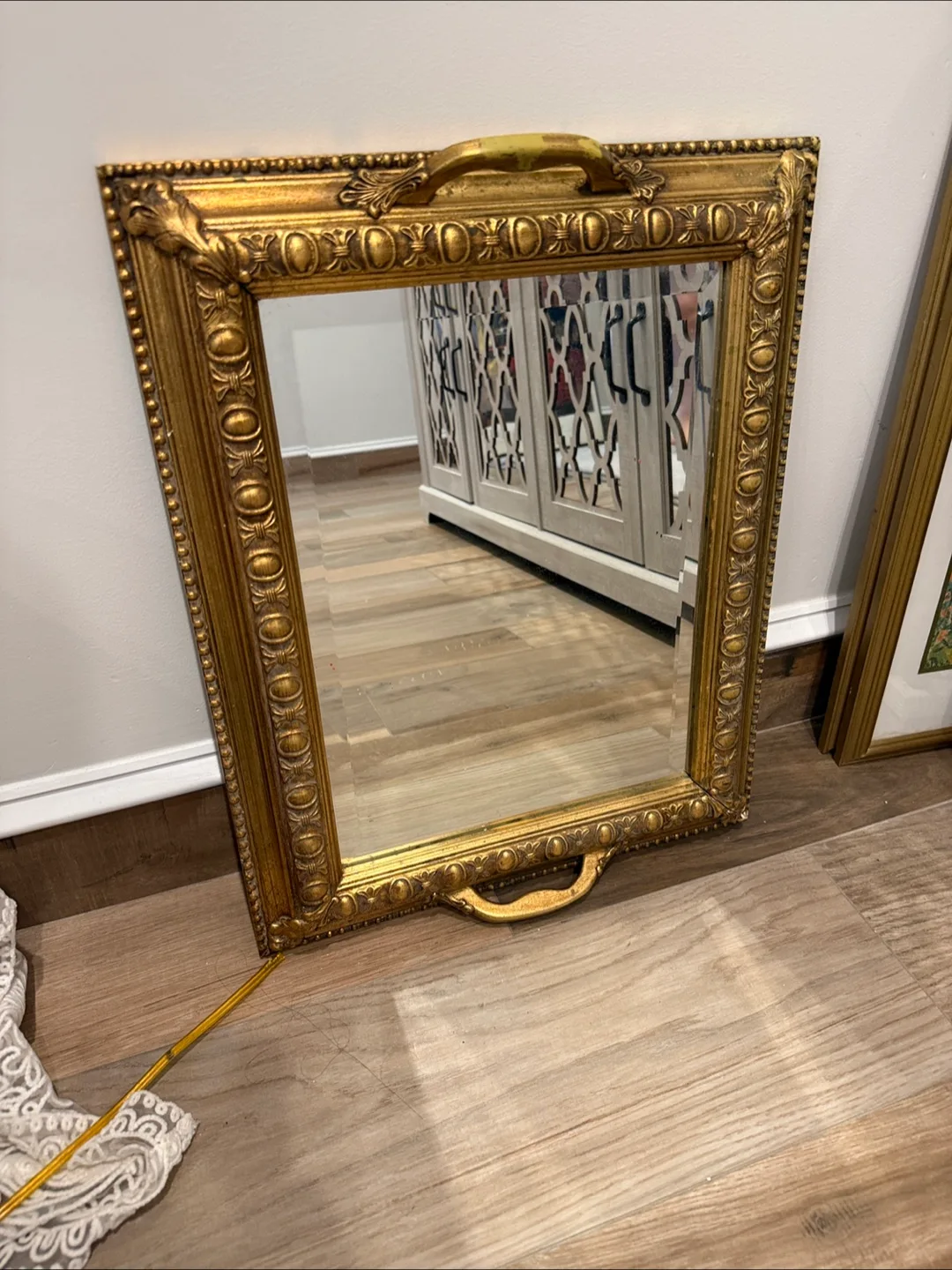 Gold Framed Mirror - 25" x 31" thumbnail
