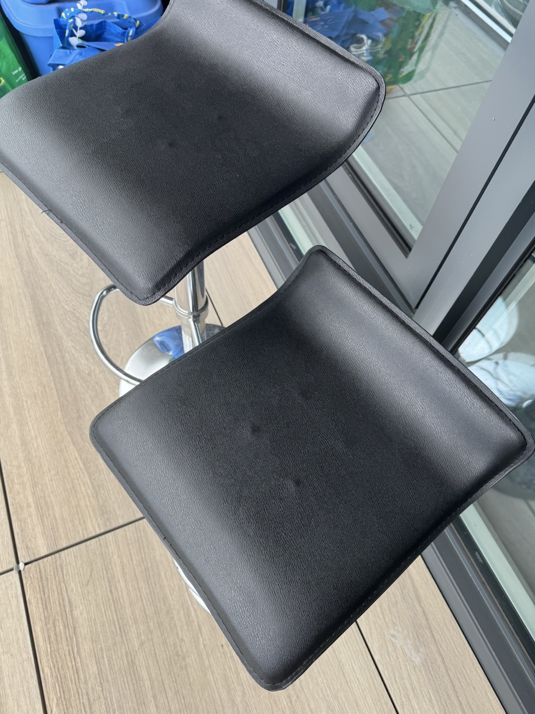 Set of 2 Black Bar Stools - photo 3