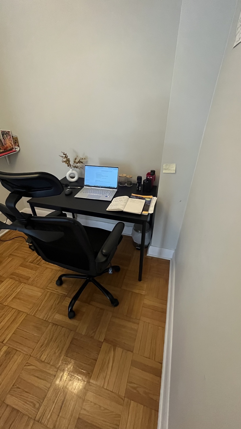 Black Office Desk and Chair Set - photo 2