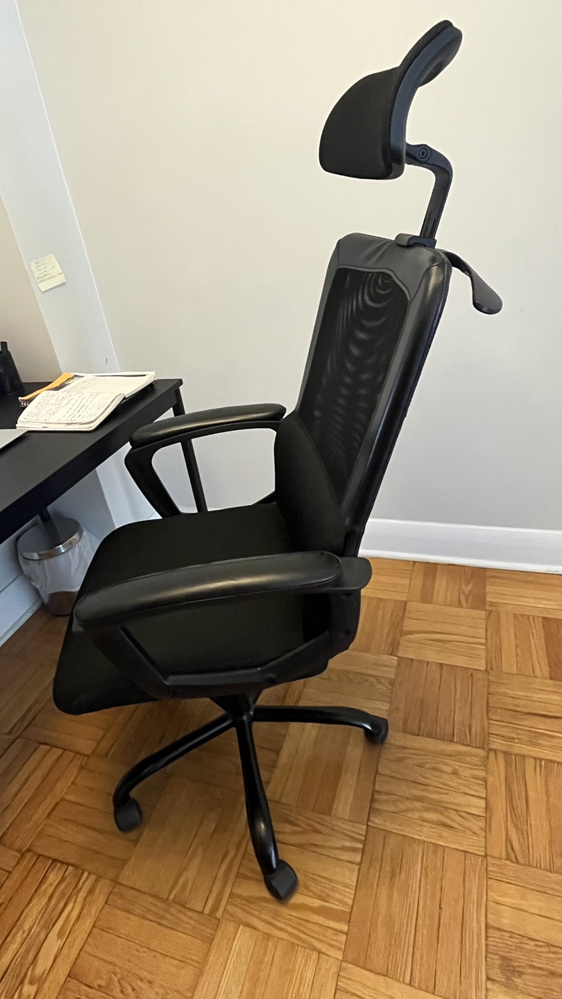 Black Office Desk and Chair Set - photo 4