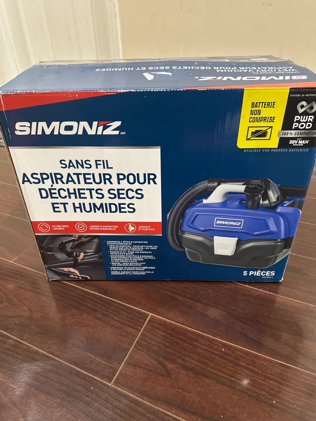 Simoniz Cordless Wet/Dry Vacuum - New in Box! thumbnail