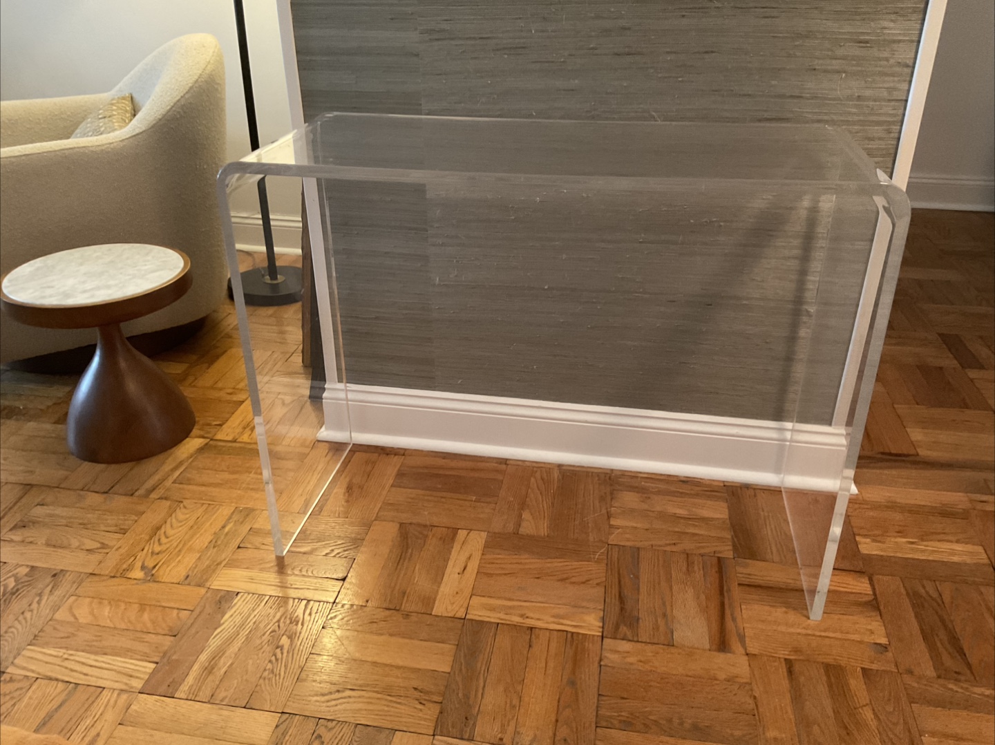 CB2 Acrylic Console Table - photo 2