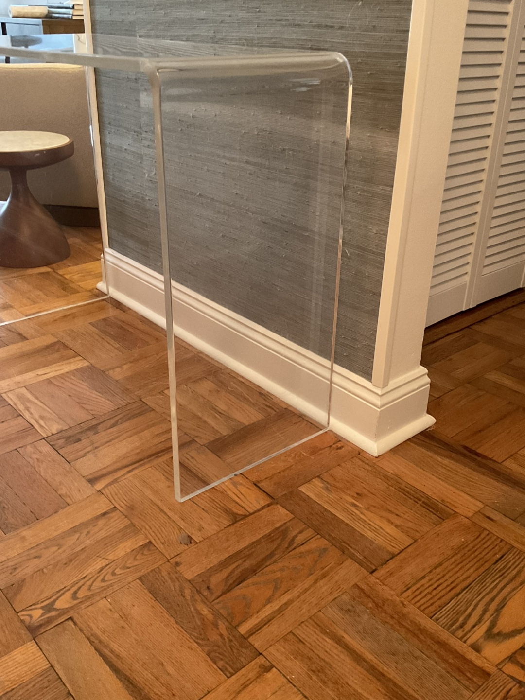 CB2 Acrylic Console Table