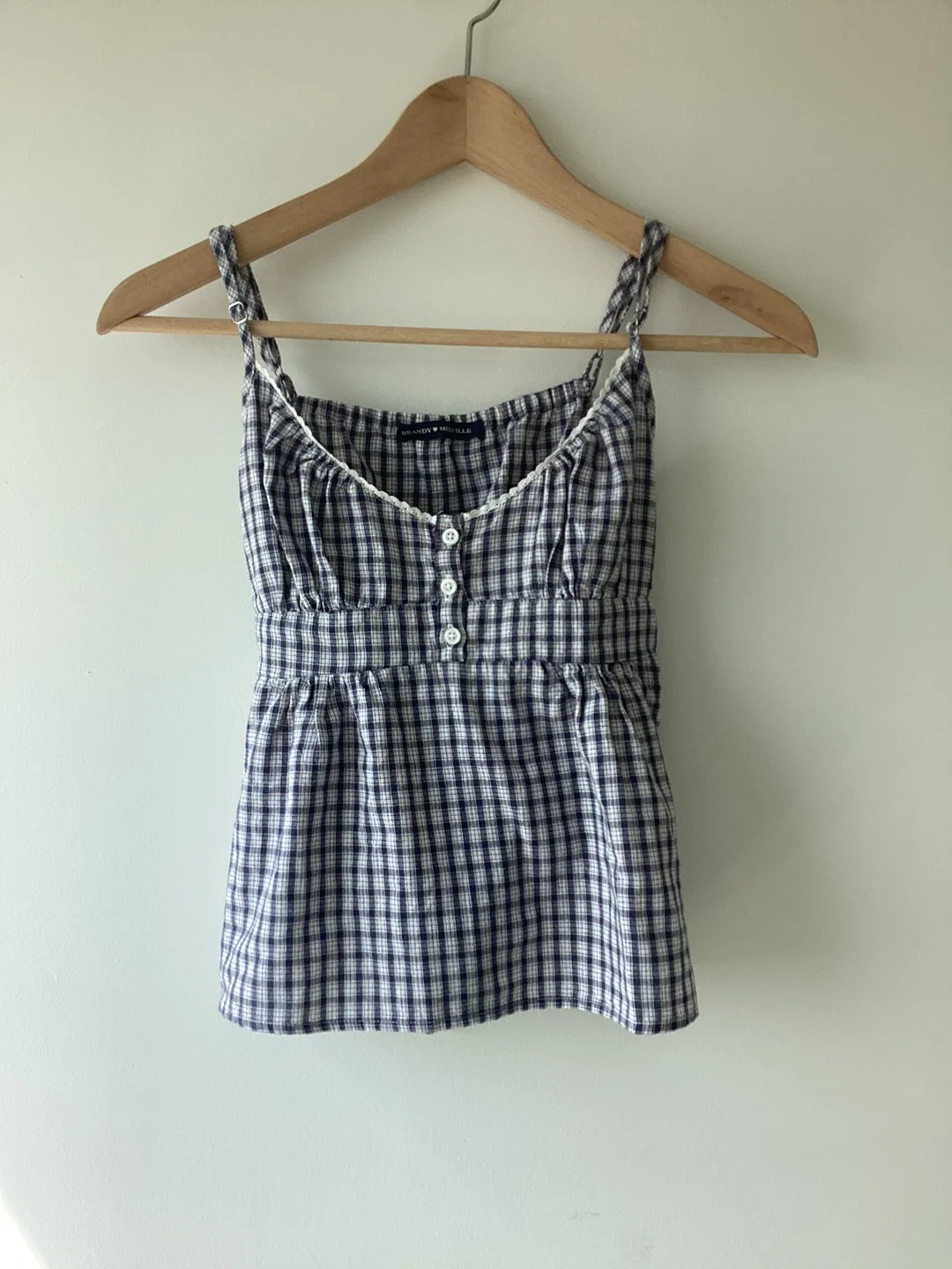 Brandy Melville TIFFANY GINGHAM TOP thumbnail