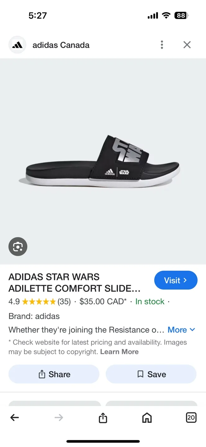 Adidas Star Wars Adilette Comfort Slides image indicator(4)