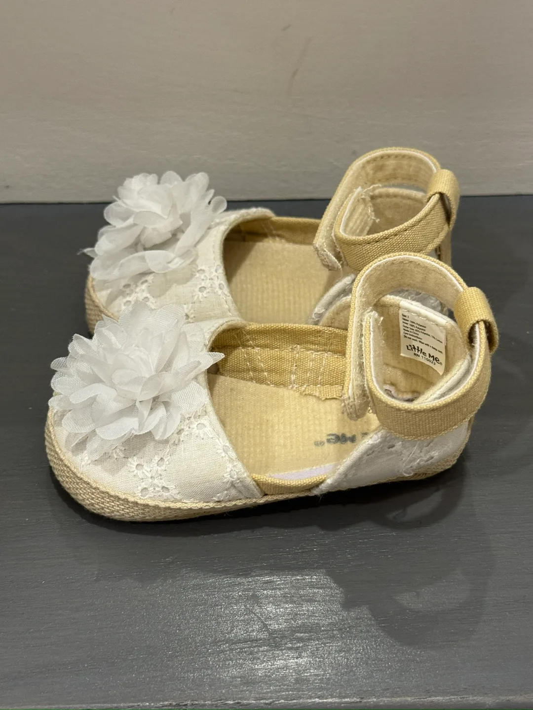 Little me infant ballerina girl shoes size 3 image indicator(4)