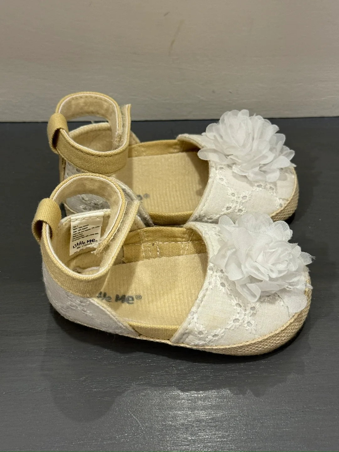 Little me infant ballerina girl shoes size 3 image indicator(2)