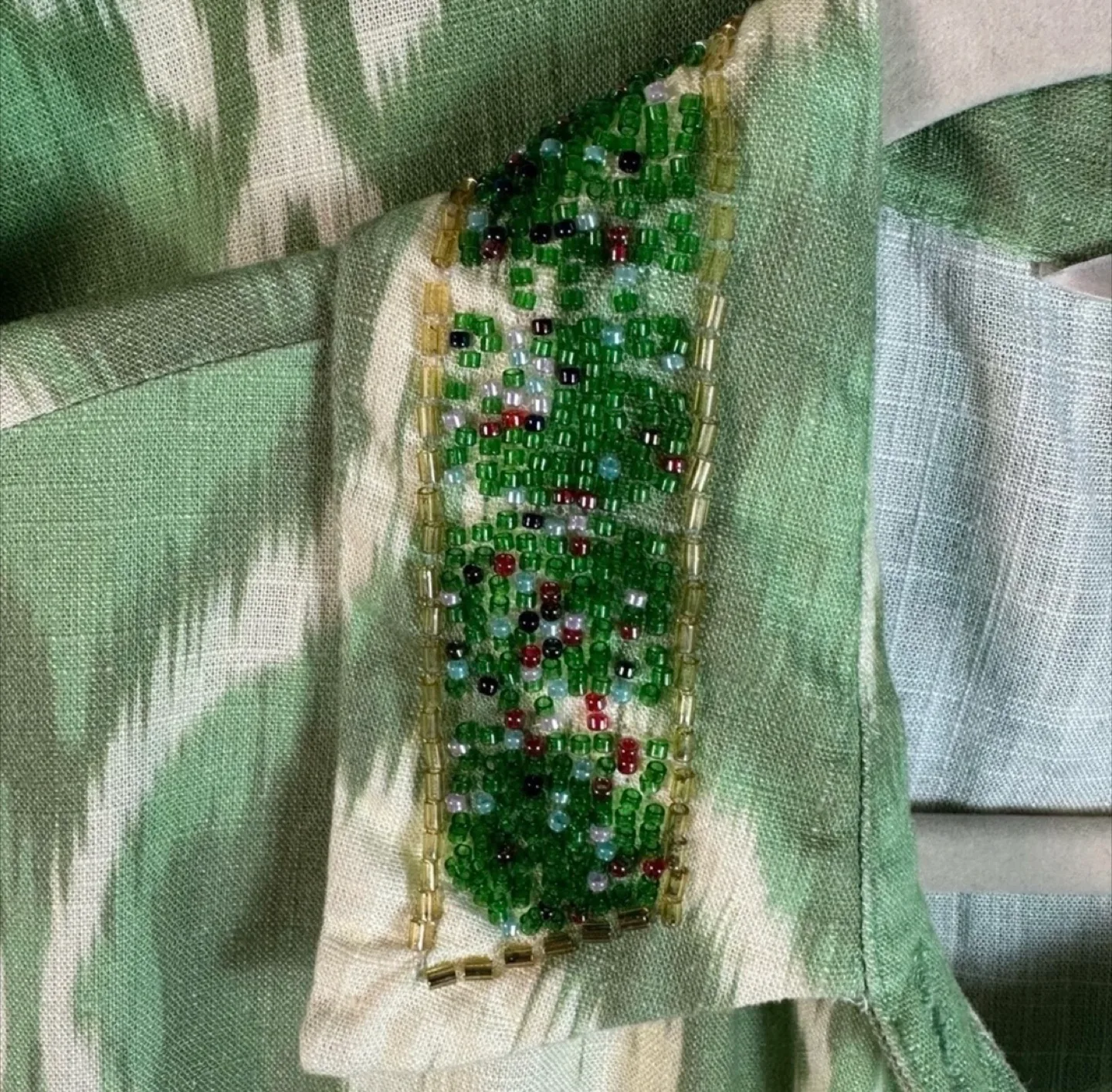 Zara Green Patterned Co-ord Set Size XXL image indicator(9)