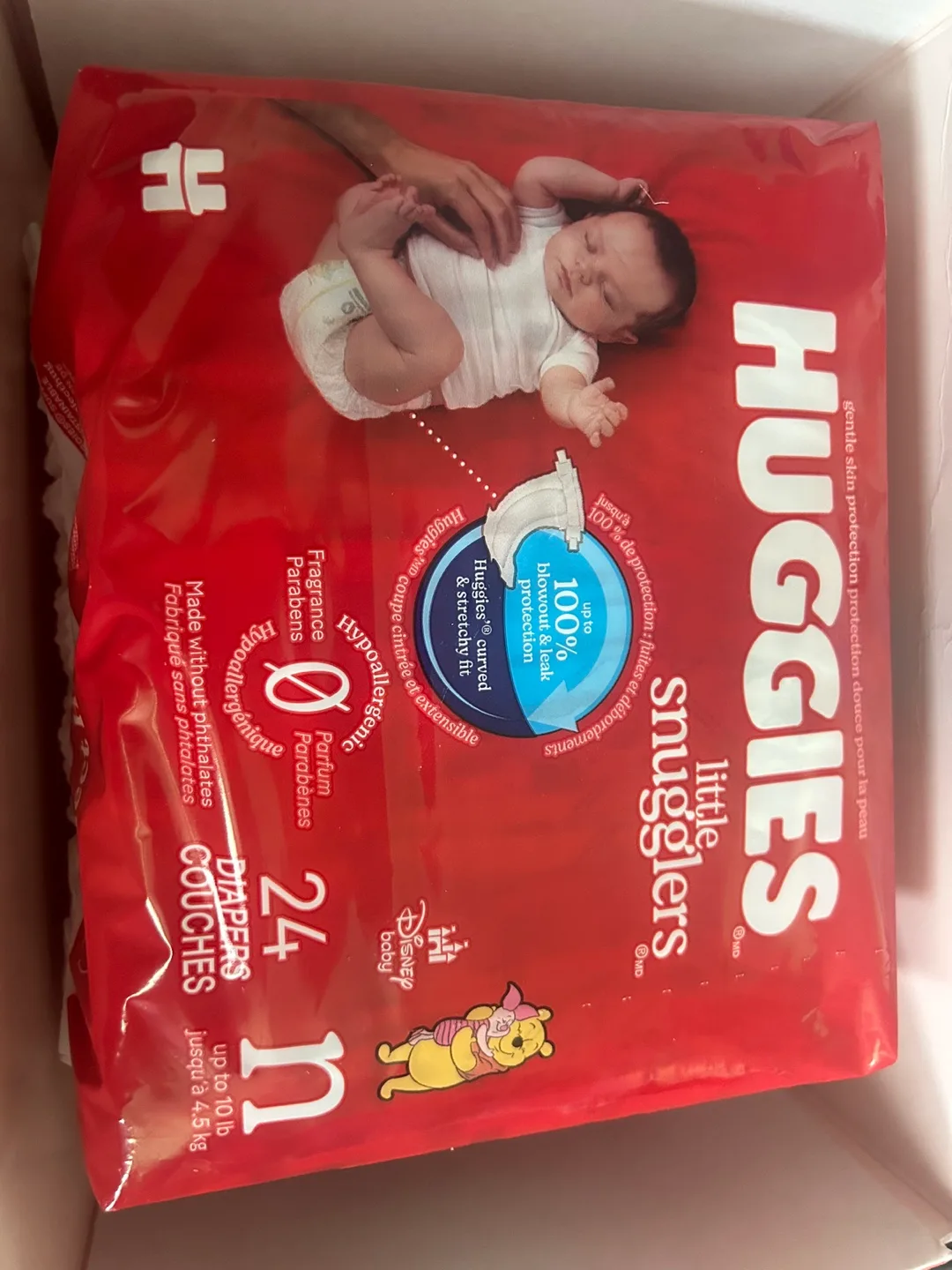 Huggies Little Snugglers Diapers - Size N, 24 Count thumbnail