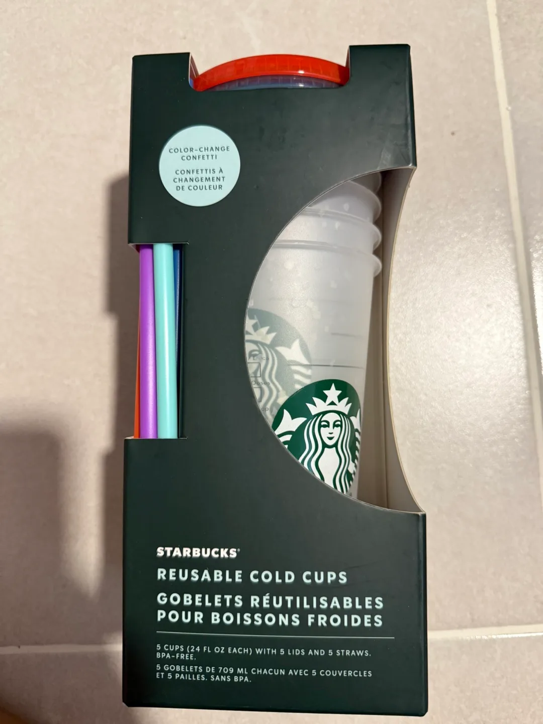 Starbucks Reusable Cold Cups - 5 Pack thumbnail