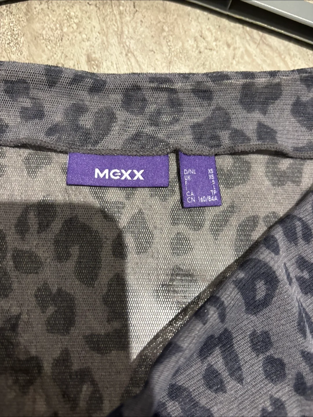 MExx Grey Leopard Print Dress - Size XS image indicator(2)