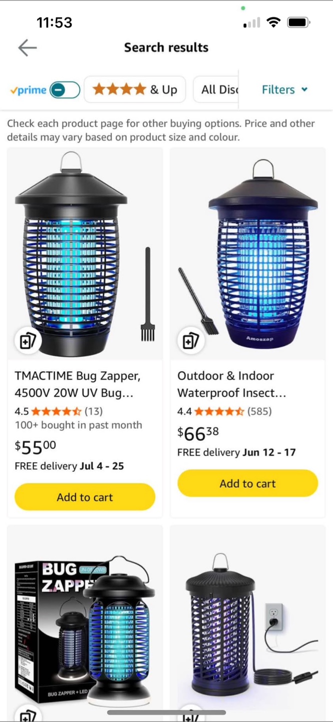 Bug Zapper, 4500V 20W UV Bug...