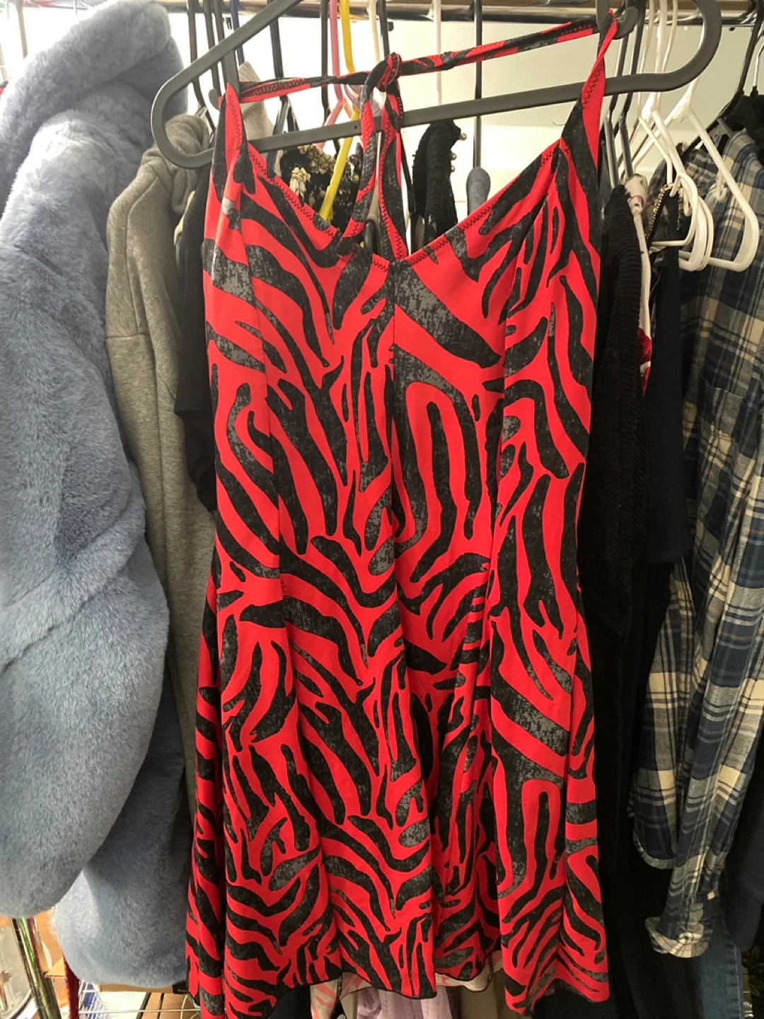 Lips Red & Black Zebra Print Swimsuit - Size 46 thumbnail