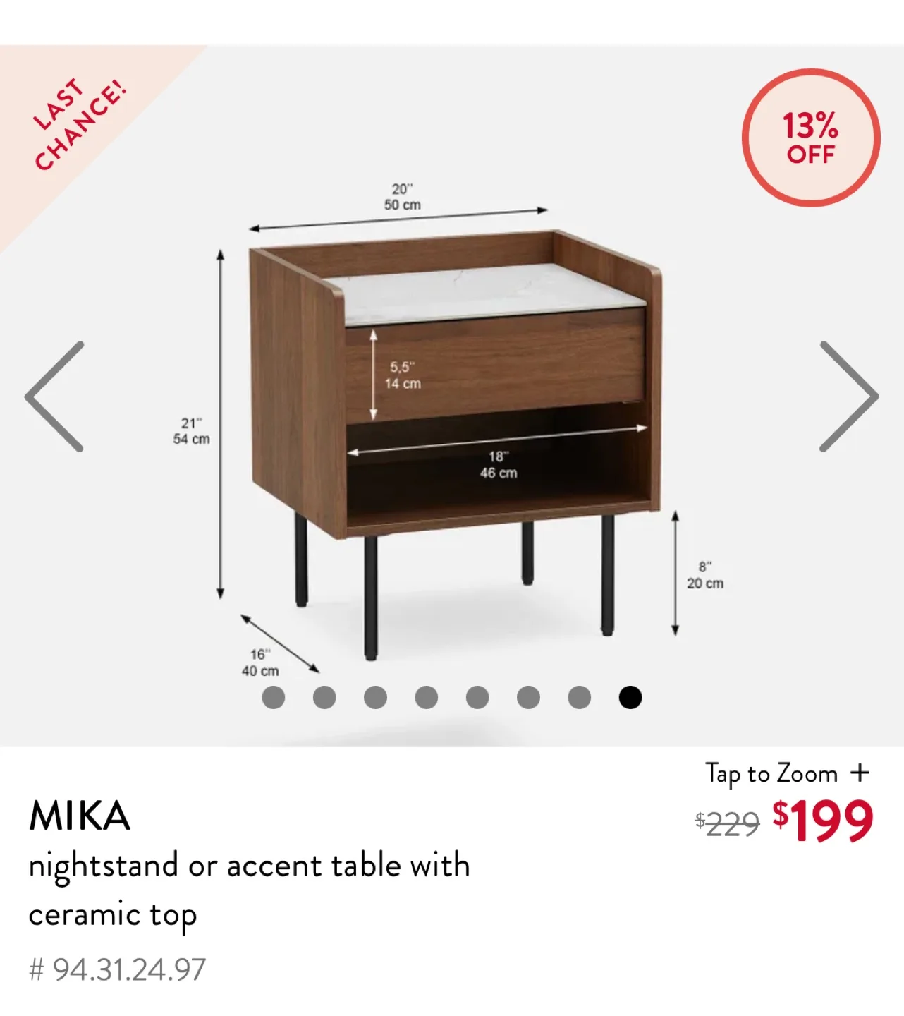 Nightstand Accent Table image indicator(4)
