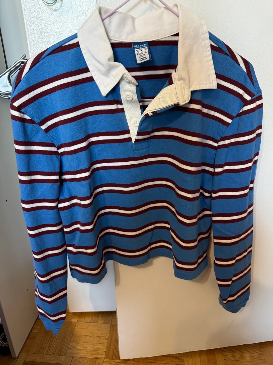 Old Navy Striped Rugby Shirt - S/M (14-16) thumbnail