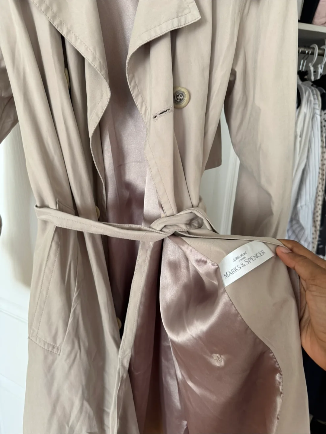 Marks & Spencer Trench Coat - Beige thumbnail