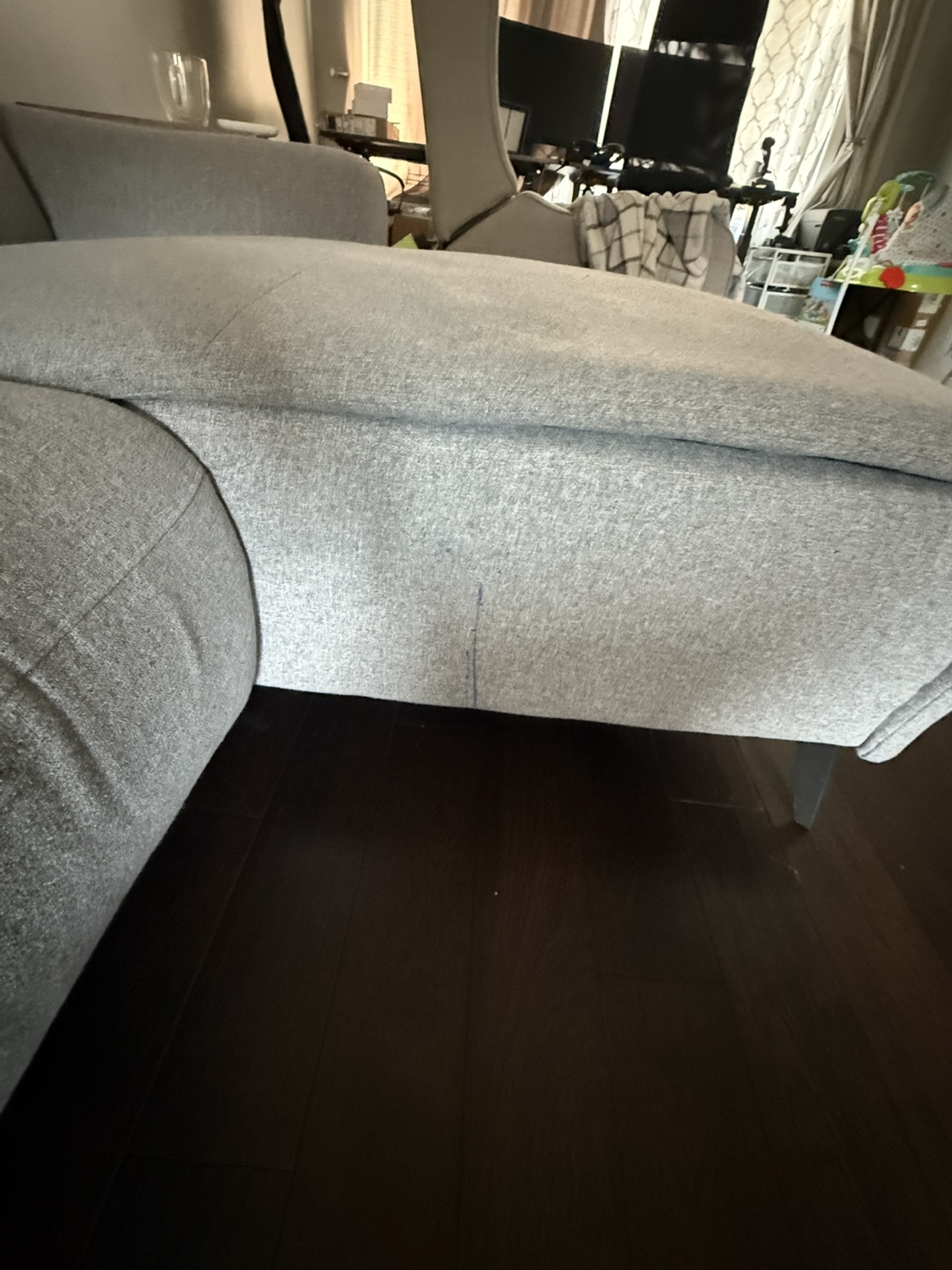 Structube Victor Left-Facing Sectional Sofa - Grey - photo 4