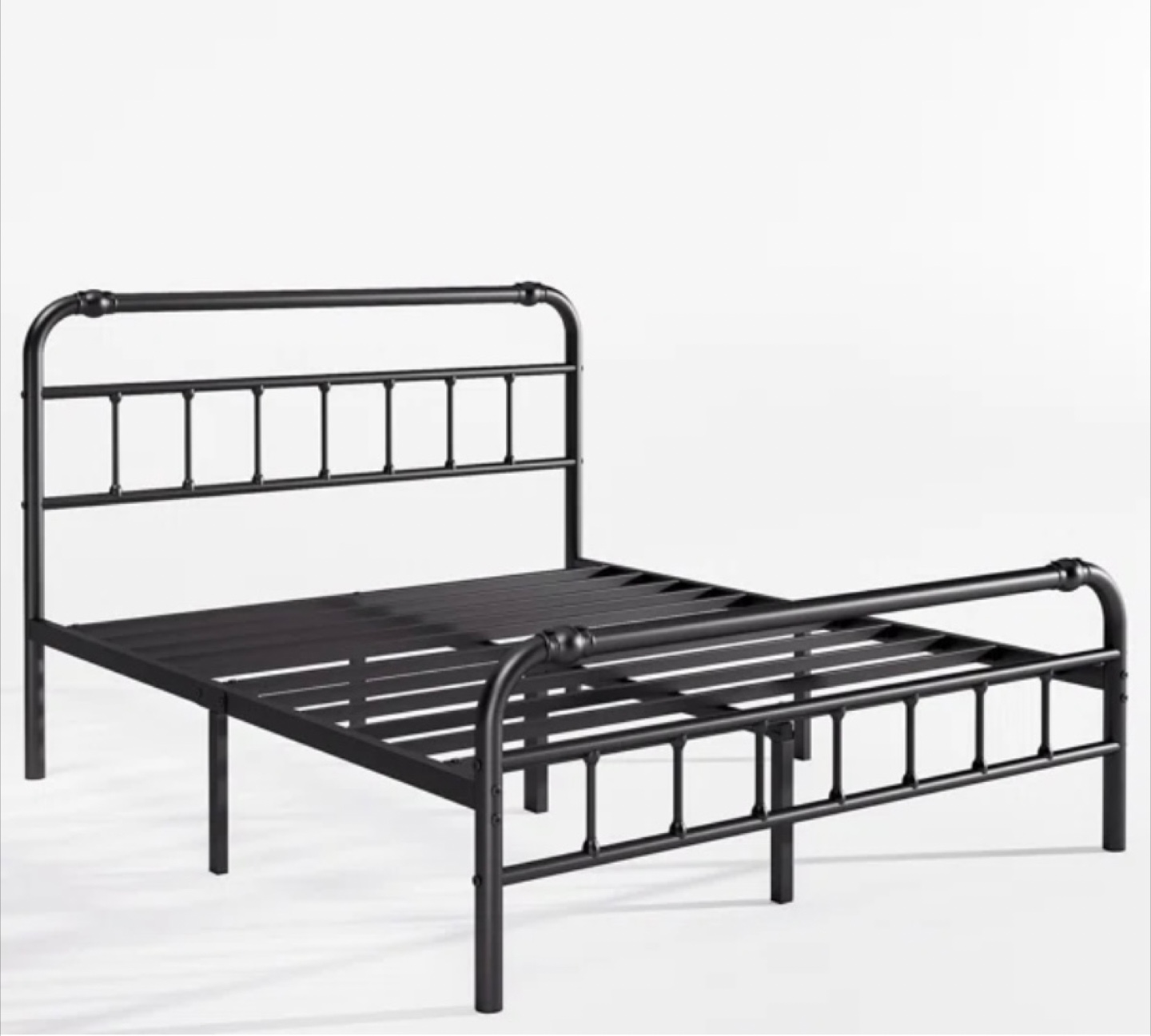 Black Metal Bed Frame: Queen - photo 3
