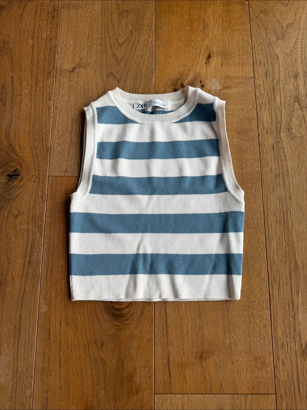 Zara Striped Knit Vest - Size S thumbnail