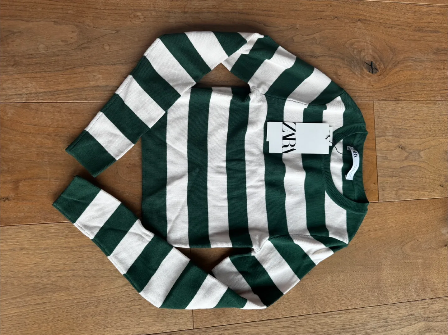 Zara Striped Knit Sweater - Size S thumbnail