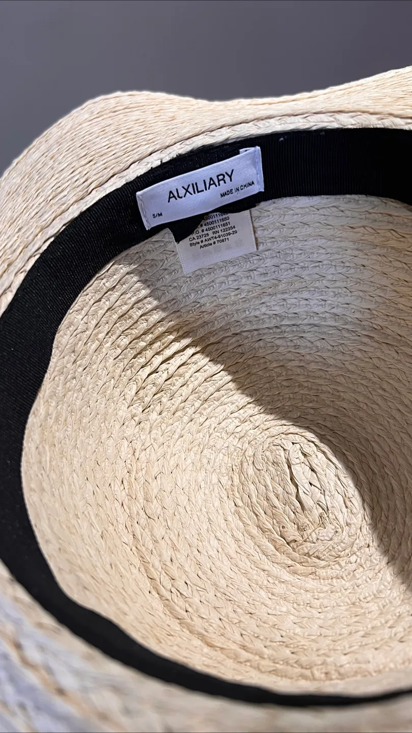 Auxiliary Straw Sun Hat - S/M image indicator(3)