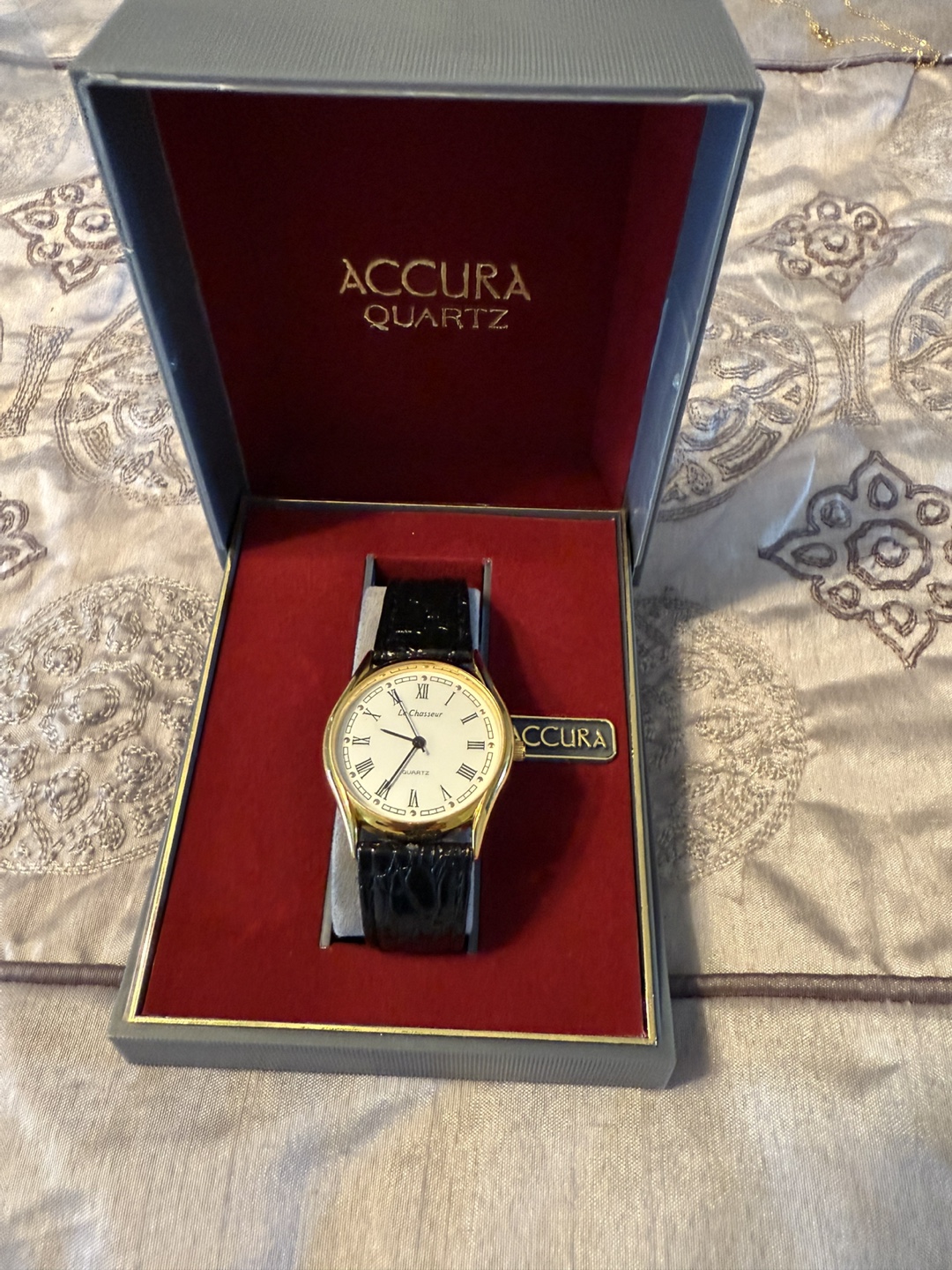 Accura Le Chasseur Quartz Watch with Leather Band