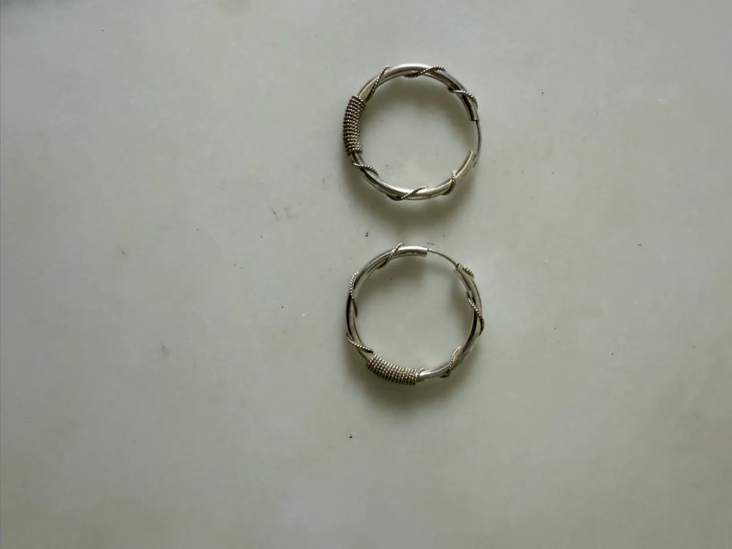 Silver Hoop Earrings thumbnail