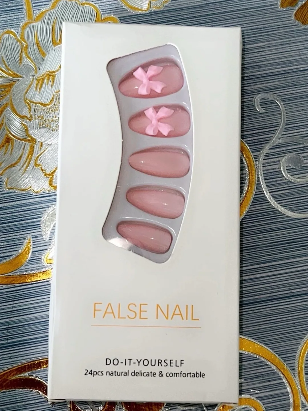 🌸BRAND NEW Pink Bow False Nails - 24pcs🌸 thumbnail