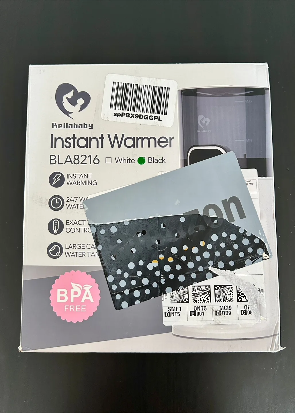 Bellababy Instant Warmer BLA8216 - White/Black thumbnail