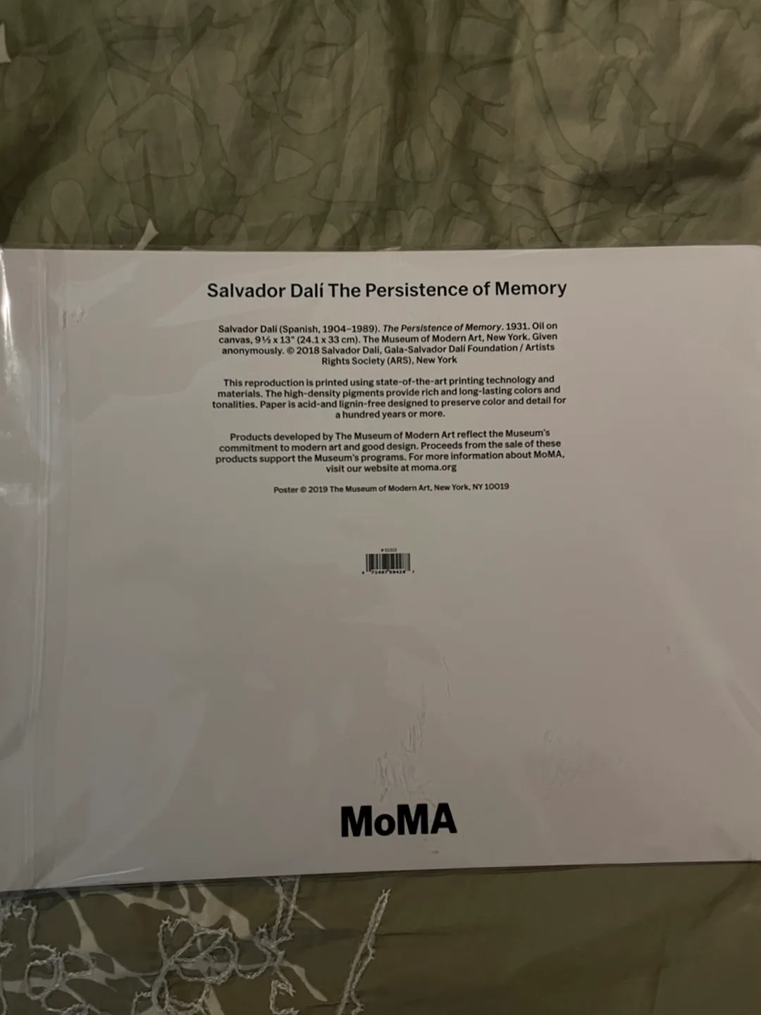 MOMA Salvador Dali 'Persistence of Memory’ print image indicator(2)